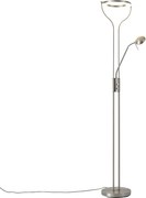 Lampa de podea moderna din otel cu brat de citit, incluzand LED si dimmer - Divo