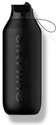 Sticlă termos Chilly's Bottles - negru abis 500ml, colecția Series 2 Flip