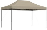 vidaXL Cort de petrecere pliabil Pop-Up, taupe, 440x292x315 cm