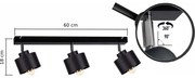 Spot SIMPLY BLACK 3xE27/60W/230V