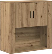 vidaXL Dulap de perete stejar artizanal 80 x 33 x 80 cm Lemn compozit