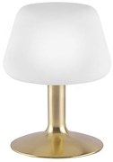 Lampă de masă din alamă cu dimmer tactil în 3 trepte, inclusiv LED - Tilly