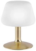 Lampă de masă din alamă cu dimmer tactil în 3 trepte, inclusiv LED - Tilly