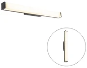 Lampă de perete modernă pentru baie neagră 62 cm IP44 - Cascada