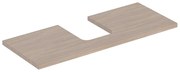 Blat pentru lavoar Geberit One cu decupaj in mijloc 120 cm stejar bej