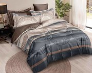 Lenjerie de pat din microfibra CIRVONA maro-gri Dimensiune lenjerie de pat: 70 x 80 cm | 140 x 200 cm