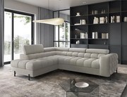 Coltar extensibil stanga 5 locuri ELTAP, LT-20ROY, Ferucce, 276x200x93 cm, lemn/poliester, bej deschis