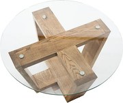 Masa de cafea unicat din lemn masiv Siena