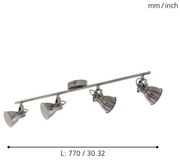 Eglo 96555 - LED Lampa spot SERAS 4xGU10/3,3W/230V