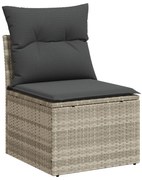 vidaXL Set de canapele pentru grădină 8 pcs Gri deschis și gri închis