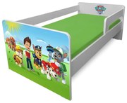 Pat copii Paw Patrol P1L 2-6 ani cu paravane detasabile/interschimbabile