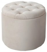 Taburete cu spatiu de depozitare Modern Barock 50cm, bej