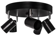 ByRydens 4200730-4002 - Plafonieră cu spoturi CORRECT 5xGU10/7W/230V, negru, Ø 30 cm