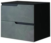 Mobilier cu blat pentru lavoar 60 cm, gri urban, Fluminia Bari Gri