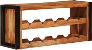 vidaXL Raft pentru vin Maro 100 x 45 x 33 cm Lemn Solid de Acacia