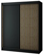Dulap de haine 180 cm Ladonna (negru mat). 1045677