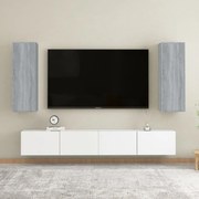 vidaXL Comode TV, 2 buc., gri sonoma, 30,5x30x90 cm, lemn prelucrat