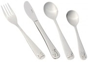 Set de tacamuri pentru copii KIngHoff KH 3586, 4 piese, Lucios, Otel Inoxidabil, Decoratie Animale
