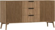 Comodă lemn masiv Sia Nature, 150 × 40 × 72 cm