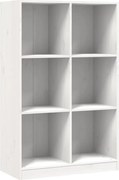 vidaXL Bibliotecă, alb, 70x33x110 cm, lemn masiv de pin