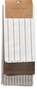 Prosop de bucătărie maro, 45 x 70 cm, set de 3 buc.