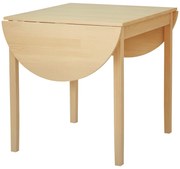 HOMCOM Masă Pliabilă pentru 4-6 persoane din Lemn de Pin, 140x70x75 cm, Natural | Aosom Romania