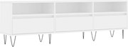 vidaXL Comodă TV, alb, 150x30x44,5 cm, lemn prelucrat