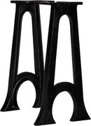 vidaXL Picioare bancă, 2 buc., fontă, bază arcuită în formă de A
