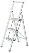 Scără pliantă Wenko Ladder Alu, înălțime 127 cm, alb