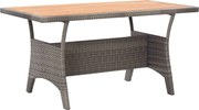 vidaXL Masă de grădină, gri, 120x70x66 cm, lemn masiv de acacia