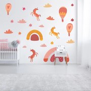 Autocolante de perete - Unicorni