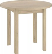 Masă de sufragerie rotunda ADAM 80x80 cm, decor stejar Cremona Torro