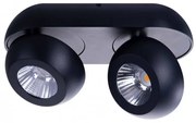 Spot LED aplicat directionabil de tavan/plafon OJOS 2 negru