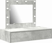 vidaXL Masă de Machiaj cu sertar Gri 83 x 40 x 70 cm Lemn compozit