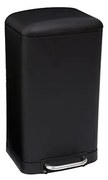 Cos gunoi Retro Line, Negru, 30 litri, cu pedala,  34 x 32 x 61 cm, greutate 4 KG