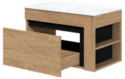 Dulap sub lavoar Stokes 80 cm, stejar auriu