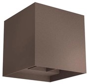 Redo 90298 - Aplică LED de exterior VARY, 2x LED de 10 W, 230 V, 3000 K, IP54, maro