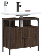 vidaXL Dulap chiuvetă de baie, stejar maro, 60x30x60 cm lemn prelucrat