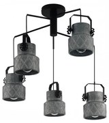 Eglo 39856 - Lustră aplicată HILCOTT 5xE27/40W/230V