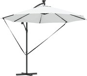vidaXL Umbrelă de soare Nisipiu 294 x 294 x 248 cm