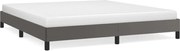 vidaXL Cadru de pat, gri, 160x200 cm, piele ecologică