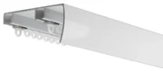 Sina perdea aluminiu,  alba, cu toate accesoriile incluse, prindere tavan - 240 cm