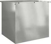 vidaXL Cutie de depozitare exterioară Argintiu 55 x 50,5 x 50 cm Oțel