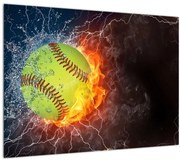 Tablou pe sticlă - Minge de tenis (70x50 cm)