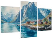 Tablou - Sat norvegian (90x60 cm)
