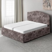 Huse bielastice MARMO maro pat (l. 140 - 200 cm)