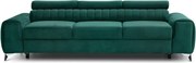 Canapea verde extensibilă cu tapițerie din catifea 261 cm Laurence – ELTAP