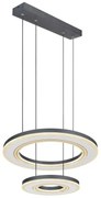 Lustra LED suspendata cu telecomanda design modern Blasius negru, alb