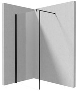 Paravan de dus Deante Kerria Plus negru mat 100x200 cm