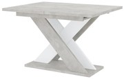 Masă de sufragerie Xalin (gri deschis + Alb) (pentru 4 până la 6 persoane). 1055283